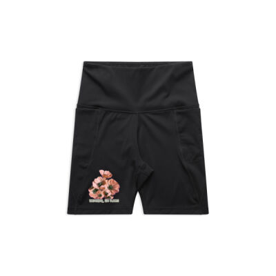 Together, We Bloom – Poppy Flower Apparel  - Women's Active Bike Shorts Thumbnail