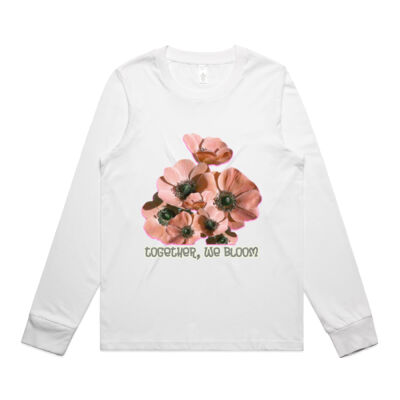 Together, We Bloom – Poppy Flower Apparel  - Wo's Maple L/S Tee Thumbnail