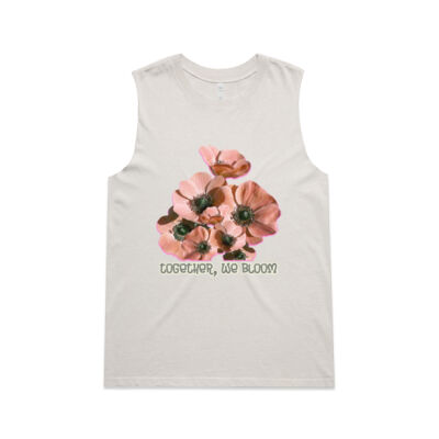 Together, We Bloom – Poppy Flower Apparel  - Wo's Heavy Faded Tank Thumbnail