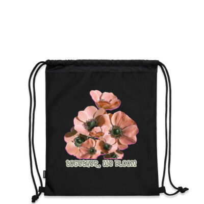 Together, We Bloom – Poppy Flower Apparel  - Recycled Gear Bag Thumbnail