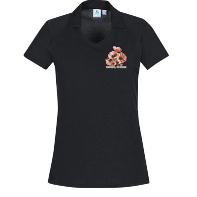 Together, We Bloom – Poppy Flower Apparel  - Womens Byron Short Sleeve Polo Thumbnail