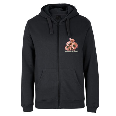 Together, We Bloom – Poppy Flower Apparel  - P/C FULL ZIP HOODIE - Adult Thumbnail