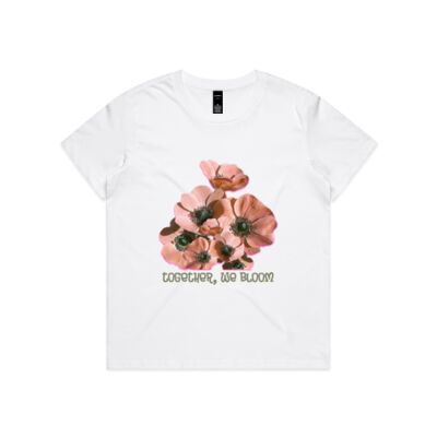 Together, We Bloom – Poppy Flower Apparel  - Wo's Maple Minus Tee [-8cm] Thumbnail