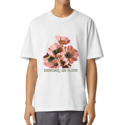 Together, We Bloom – Poppy Flower Apparel  - Sueded Unisex Crewneck T-Shirt Thumbnail