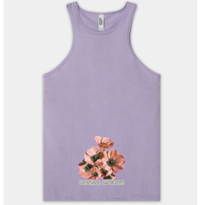 Together, We Bloom – Poppy Flower Apparel  - Women's Racerneck CVC Tank Thumbnail