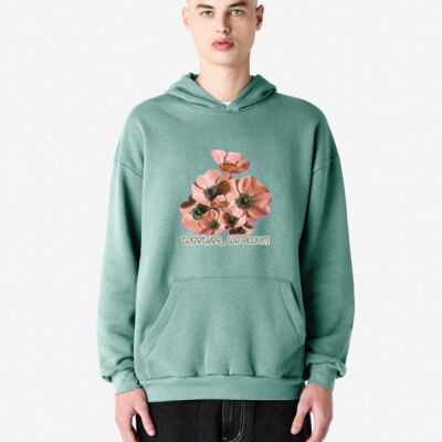 Together, We Bloom – Poppy Flower Apparel  - ReFlex Fleece Unisex Pullover Hoodie Thumbnail