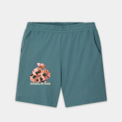Together, We Bloom – Poppy Flower Apparel  - Pique Unisex Gym Shorts Thumbnail