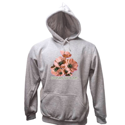 Together, We Bloom – Poppy Flower Apparel  - Unisex Adults Pull Over Hoodie Thumbnail