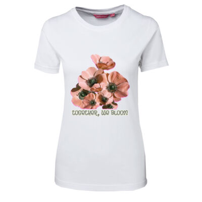 Together, We Bloom – Poppy Flower Apparel  - JB's  Ladies Tee Thumbnail