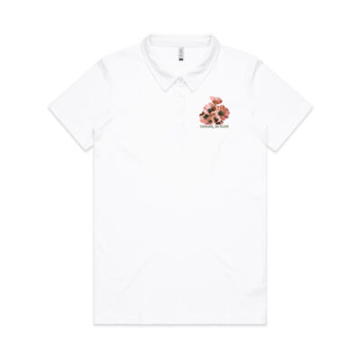 Together, We Bloom – Poppy Flower Apparel  - Wo's Amy Polo Thumbnail
