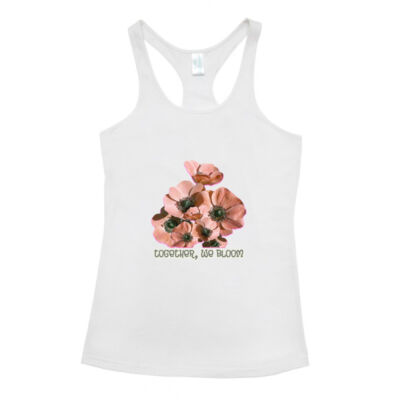 Together, We Bloom – Poppy Flower Apparel  - Kids T-back Singlet Thumbnail