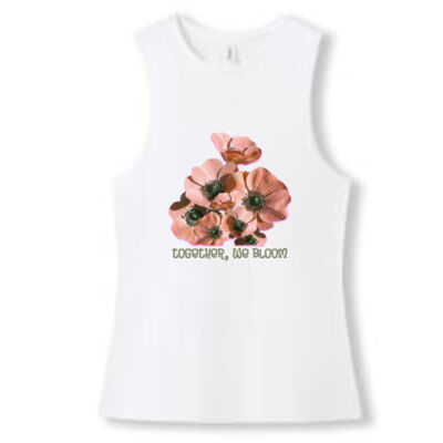 Together, We Bloom – Poppy Flower Apparel  - Women's combed cotton Tank Thumbnail