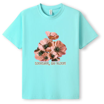 Together, We Bloom – Poppy Flower Apparel  - Unisex Modern Fit Tee Thumbnail