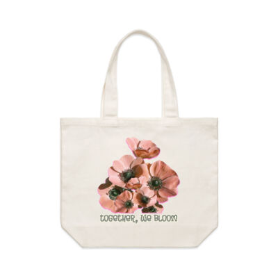 Together, We Bloom – Poppy Flower Apparel  - Shoulder Tote Thumbnail