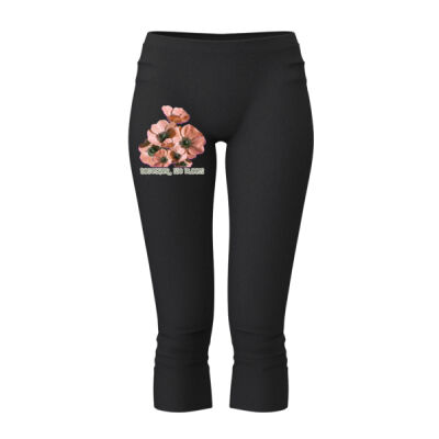 Together, We Bloom – Poppy Flower Apparel  - Ladies 3/4 Leggings Thumbnail