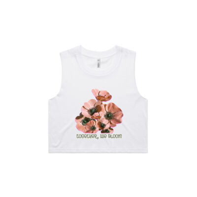 Together, We Bloom – Poppy Flower Apparel  - Crop Tank Thumbnail