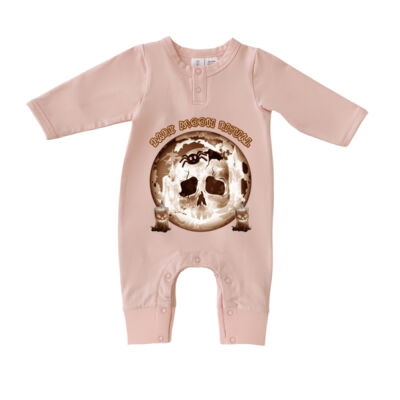 Dark Moon Ritual Skull & Candle Tee - Baby Growsuit Thumbnail