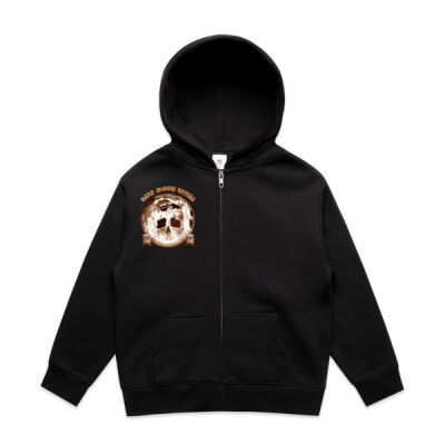 Dark Moon Ritual Skull & Candle Tee - Youth Relax Zip Hood Thumbnail