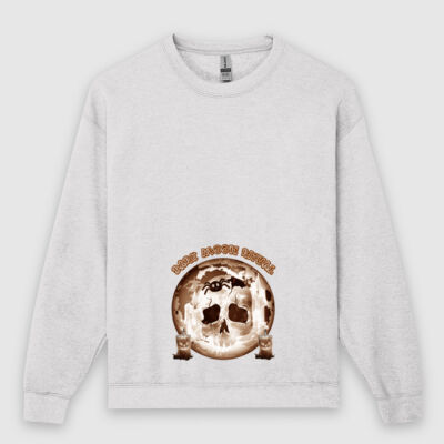 Dark Moon Ritual Skull & Candle Tee - Heavy Blend Adult Crewneck Sweatshirt Thumbnail