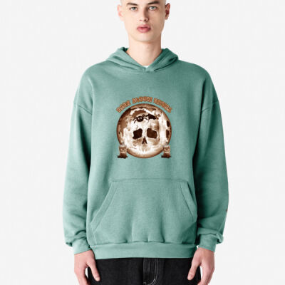 Dark Moon Ritual Skull & Candle Tee - ReFlex Fleece Unisex Pullover Hoodie Thumbnail