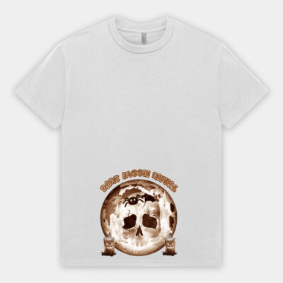 Dark Moon Ritual Skull & Candle Tee -  Heavyweight Cotton Unisex T-Shirt Thumbnail