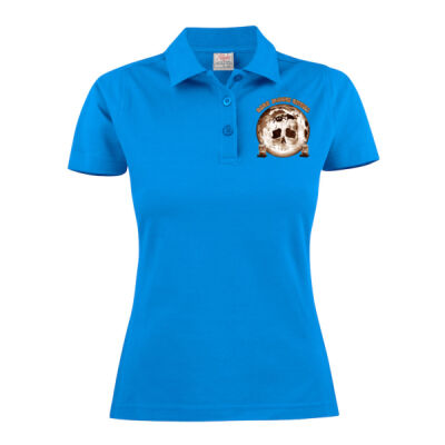 Dark Moon Ritual Skull & Candle Tee - Surf Women's Cotton Polo Thumbnail
