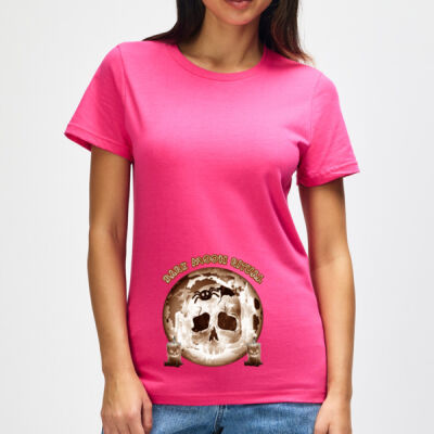 Dark Moon Ritual Skull & Candle Tee -  Women's Midweight Semi-Fitted T-Shirt Thumbnail