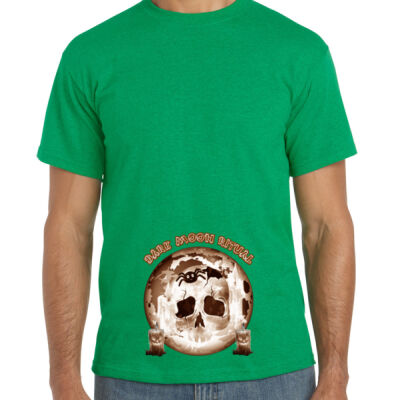 Dark Moon Ritual Skull & Candle Tee - Gildan Heavy Cotton Thumbnail