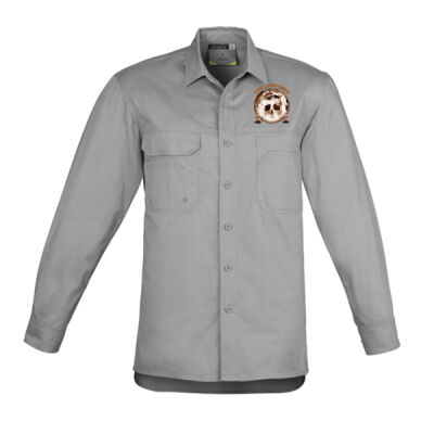 Dark Moon Ritual Skull & Candle Tee -  Mens Lightweight Tradie Long Sleeve Shirt Thumbnail