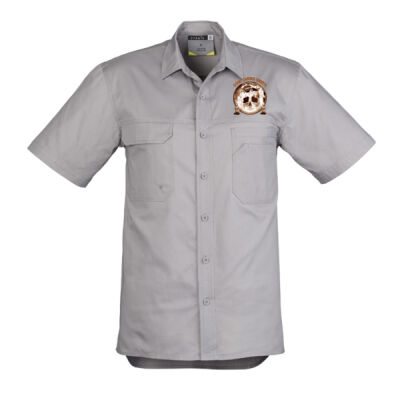 Dark Moon Ritual Skull & Candle Tee - Mens Lightweight Tradie Short Sleeve Shirt Thumbnail