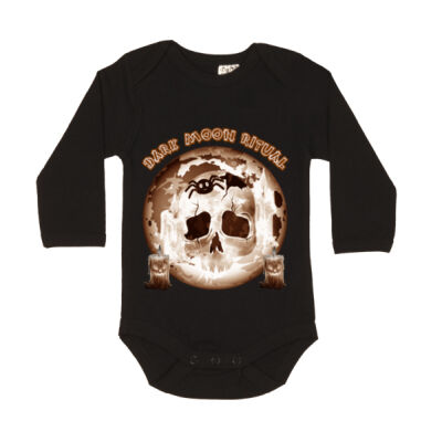 Dark Moon Ritual Skull & Candle Tee - Long Sleeve Bodysuit Thumbnail