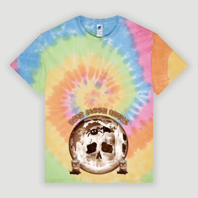 Dark Moon Ritual Skull & Candle Tee - Tie Dye Adult T-Shirt Thumbnail