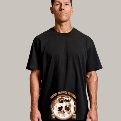 Dark Moon Ritual Skull & Candle Tee - Simple Tee Hemp - UNISEX  Thumbnail