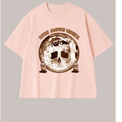 Dark Moon Ritual Skull & Candle Tee - Kids Slouch Tee - Acid Wash Thumbnail