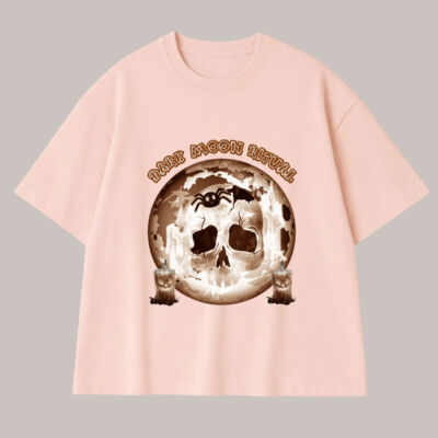 Dark Moon Ritual Skull & Candle Tee - Youth Slouch Tee - Acid Wash Thumbnail