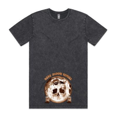Dark Moon Ritual Skull & Candle Tee - Stonewash Staple Tee Thumbnail