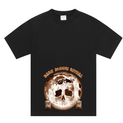 Dark Moon Ritual Skull & Candle Tee - Shaka Wear Max Heavyweight S/S Thumbnail