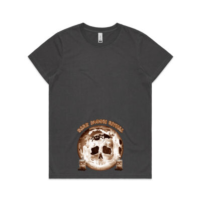 Dark Moon Ritual Skull & Candle Tee - Faded Tee Thumbnail
