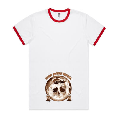 Dark Moon Ritual Skull & Candle Tee - Men's Ringer Tee Thumbnail