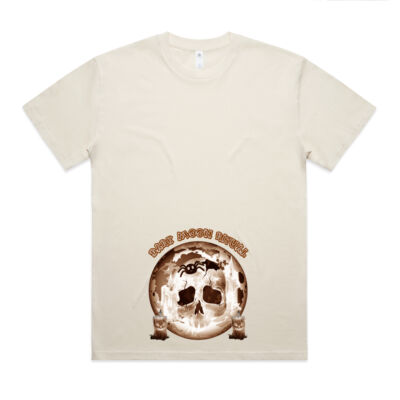 Dark Moon Ritual Skull & Candle Tee - Block Oversized Tee Thumbnail