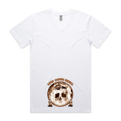 Dark Moon Ritual Skull & Candle Tee - V-Neck Tee Thumbnail