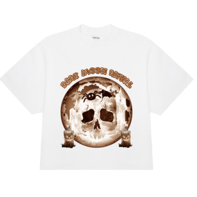 Dark Moon Ritual Skull & Candle Tee - Shaka Wear Max Heavyweight Oversized S/S Thumbnail