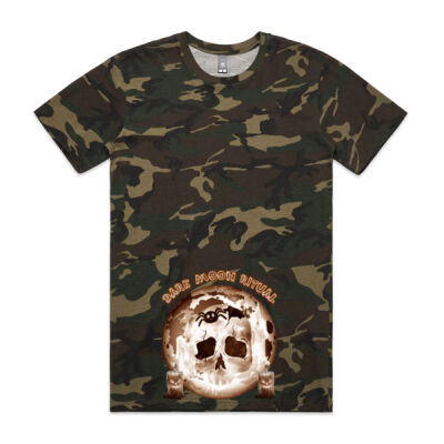 Dark Moon Ritual Skull & Candle Tee - Camo Staple Tee  Thumbnail