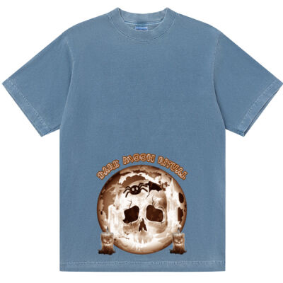 Dark Moon Ritual Skull & Candle Tee - Shaka Wear Max Heavyweight Garment Dye Thumbnail