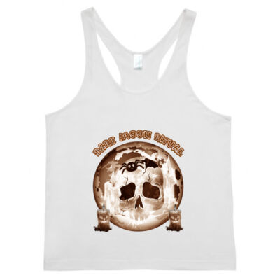 Dark Moon Ritual Skull & Candle Tee - T-back Singlet Thumbnail