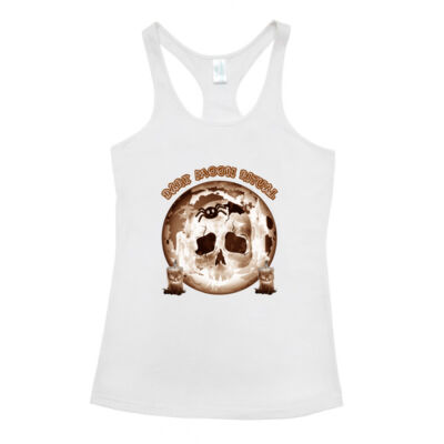 Dark Moon Ritual Skull & Candle Tee - T-back Singlet Thumbnail