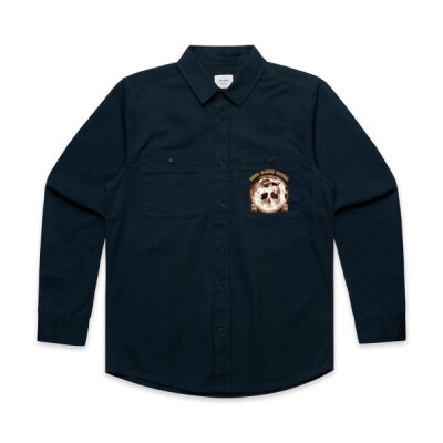 Dark Moon Ritual Skull & Candle Tee - Mens Work Shirt Thumbnail