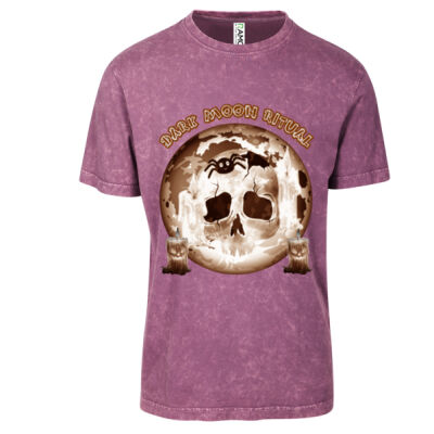 Dark Moon Ritual Skull & Candle Tee - Kid's Stone Wash Tee Thumbnail