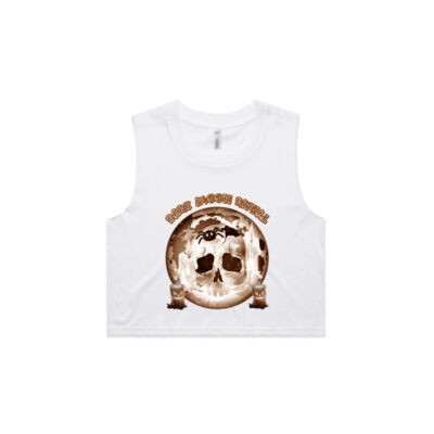 Dark Moon Ritual Skull & Candle Tee - Crop Tank Thumbnail