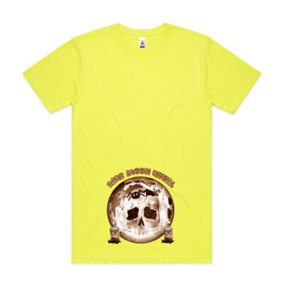 Dark Moon Ritual Skull & Candle Tee - Block Tee (Safety Colours) Thumbnail